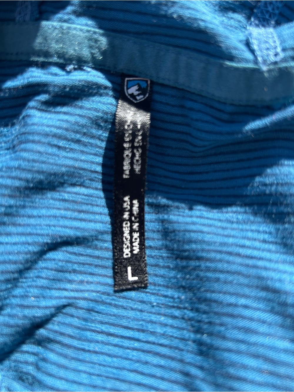 Kuhl Aspira WL Blue Hooded Long-Sleeve Performance Shirt - Picture 10 of 13